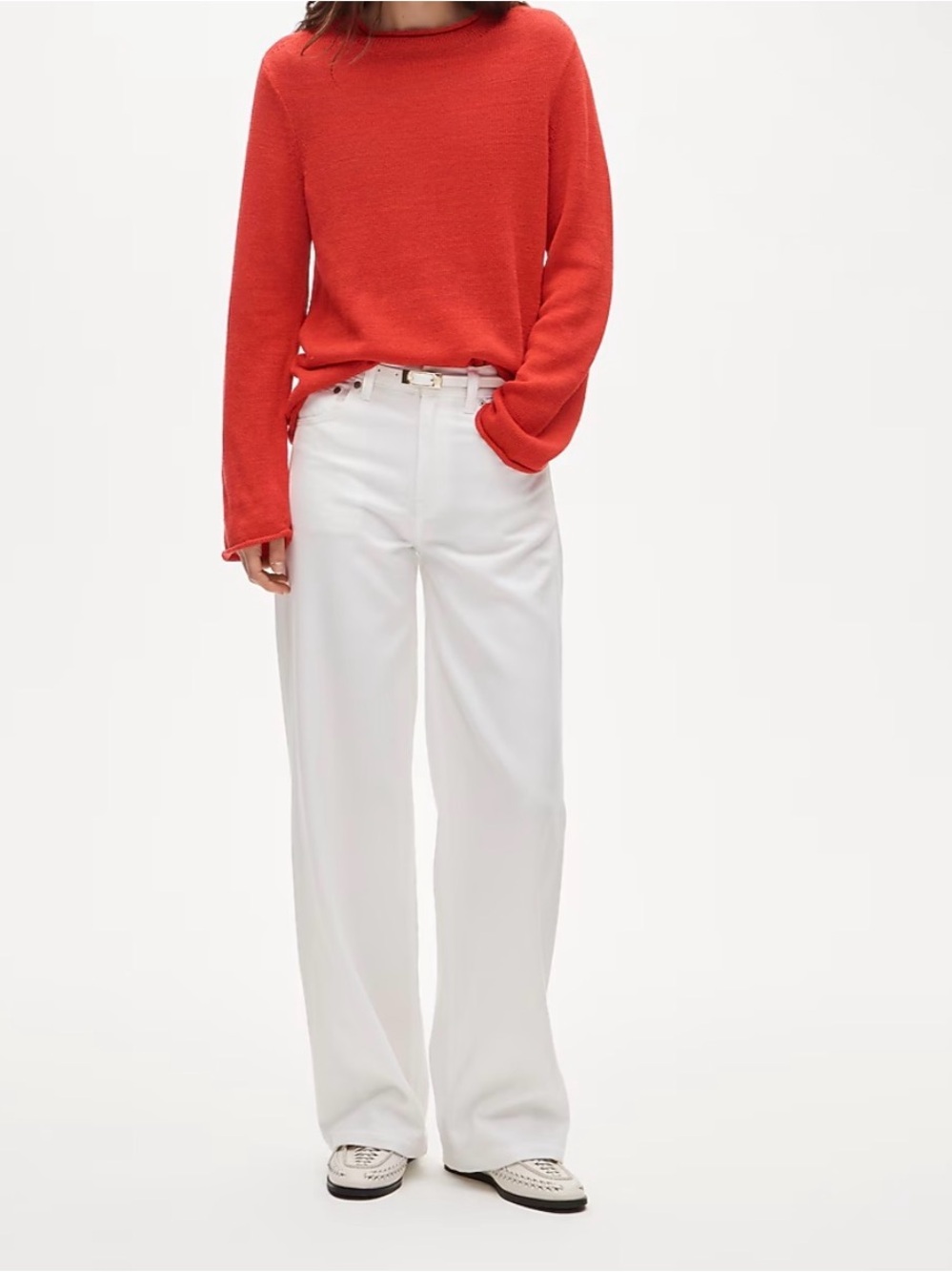 J. Crew White summertime jean mid rise Rigid